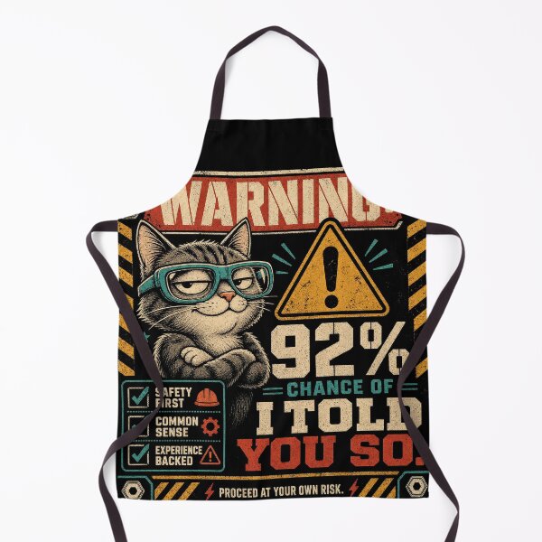 Item preview, 92% Said I Told You So | 100% Chance of Consequences, smug cat designed and sold by The People’s Punchline.