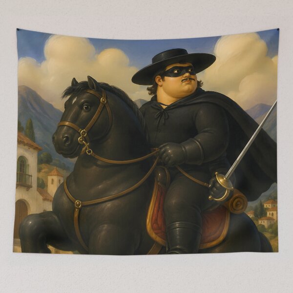 Item preview, Zorro on Horseback – The Masked Rider in Artistic Style designed and sold by Astralia.