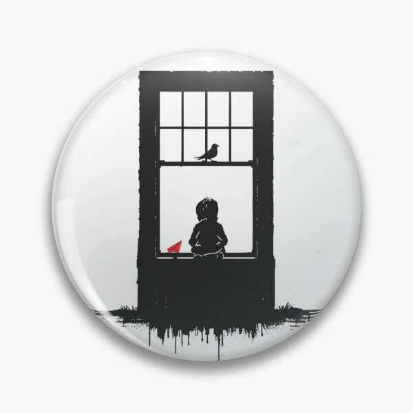 Item preview, The Boy and the Window – Minimalist Stencil Art designed and sold by Cavalier-org.