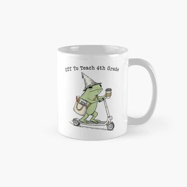 Item preview, Off to Teach 4th Grade Teacher Frog Funny Back to School T-Shirt designed and sold by gidget-gadget.