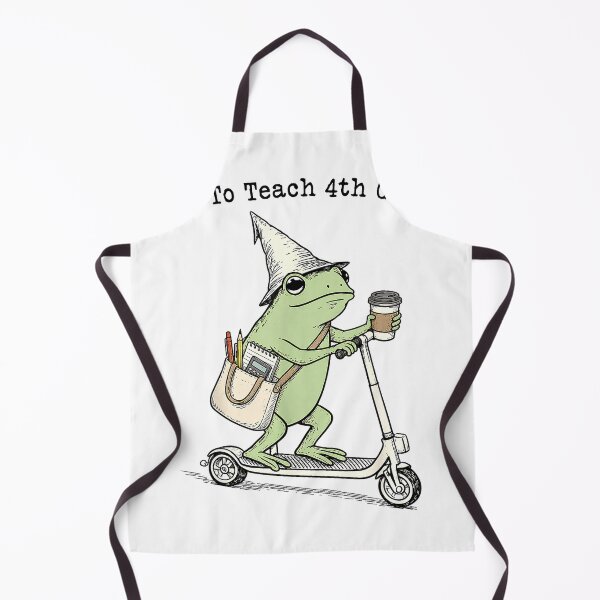 Item preview, Off to Teach 4th Grade Teacher Frog Funny Back to School T-Shirt designed and sold by gidget-gadget.