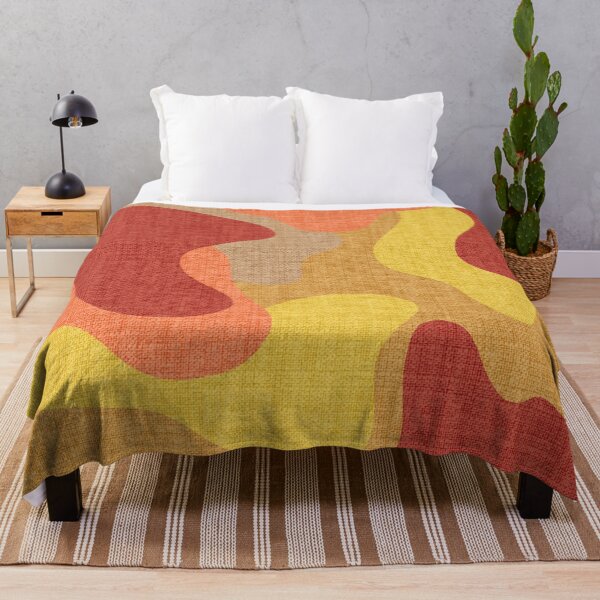 Item preview, Retro Warm Camouflage Abstract Seamless Pattern designed and sold by SbRandomLab.
