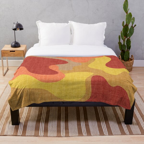 Item preview, Retro Warm Camouflage Abstract Seamless Pattern  designed and sold by SbRandomLab.