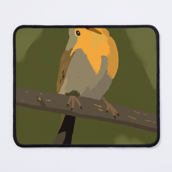Item preview, Minimalist Green Forest Robin Illustration designed and sold by Sapphirajorie.