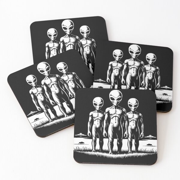 Item preview, Aliens in the Fields - Vintage UFO Retro Sci Fi Graphic designed and sold by JonelCrafts.