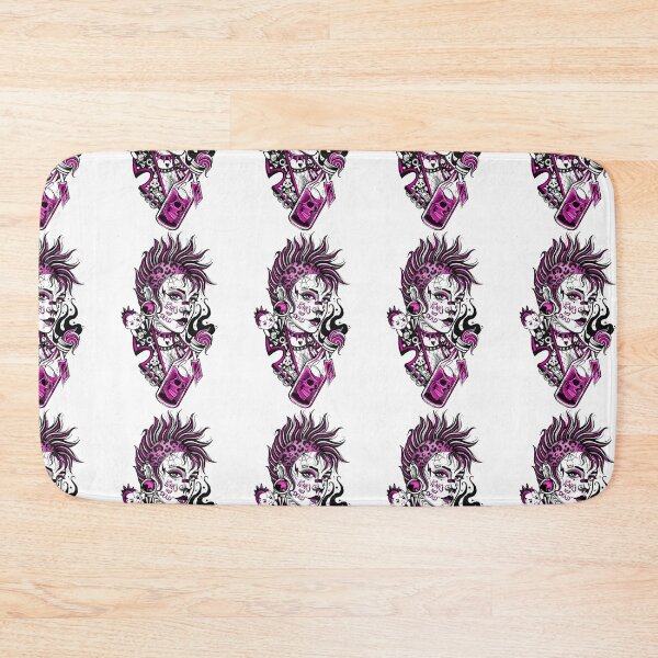 Item preview, Purple anarchy punk woman designed and sold by 7Delamancha.