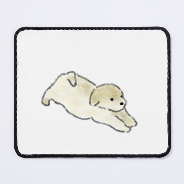 Item preview, Playful Golden Puppy Stretching Pose designed and sold by raun.draw.