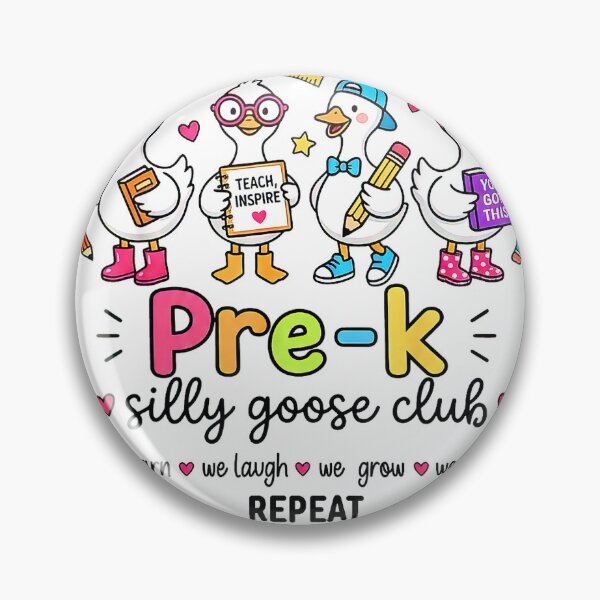 Item preview, Pre-K Silly Goose Club Teacher Kids Funny Back to School T-Shirt designed and sold by JJLetterDesigns.