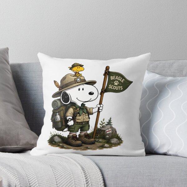 Item preview, Snoopy Woodstock Beagle Scouts Campfire Happy Camping | Best Buy designed and sold by budoleague.
