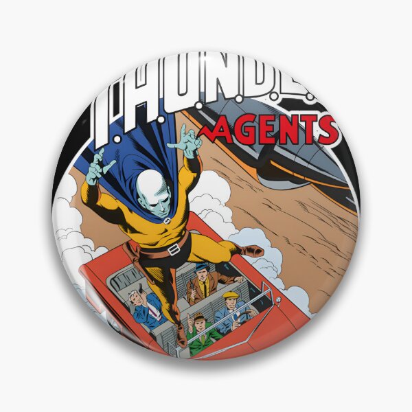 Item preview, Retro Thunder Agents Comic Book Art - Vintage Superhero Squad Graphic Design | ⭐⭐⭐⭐⭐ designed and sold by HoiizGeorgie.