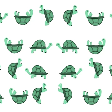 Artwork thumbnail, Turtles Pattern by Bruno Rosa