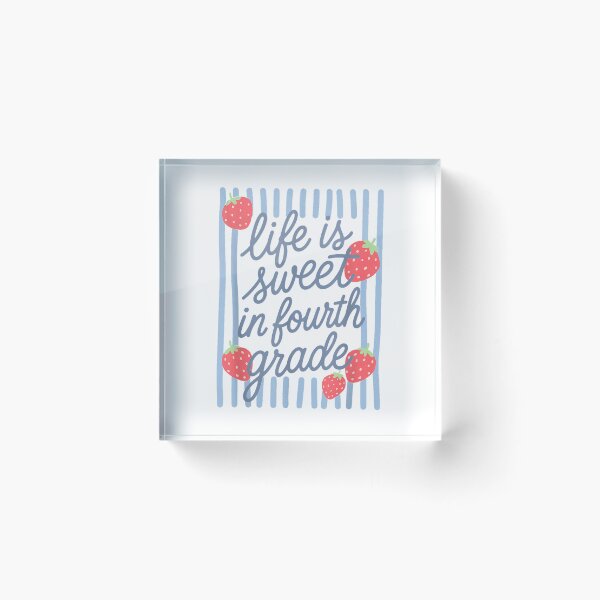 Item preview, Striped Fourth Grade Strawberries Teacher Back to School T-Shirt designed and sold by KTY-NUSS.
