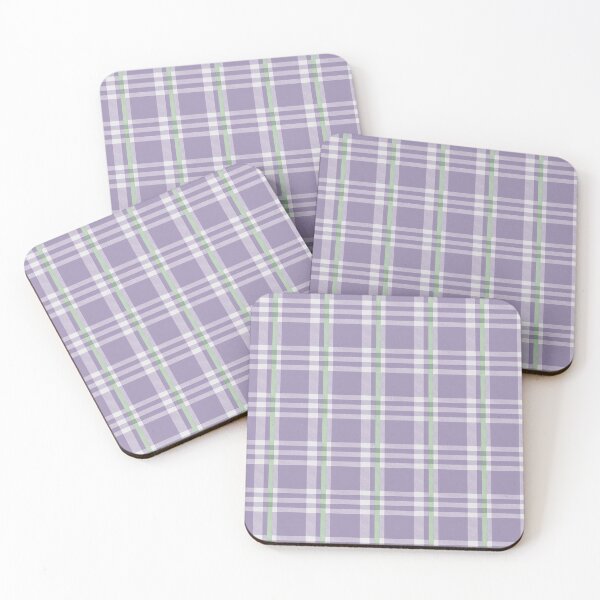 Item preview, Reynolds fun flannel inspired pattern - purple with green stripe designed and sold by ReynoldsFun.