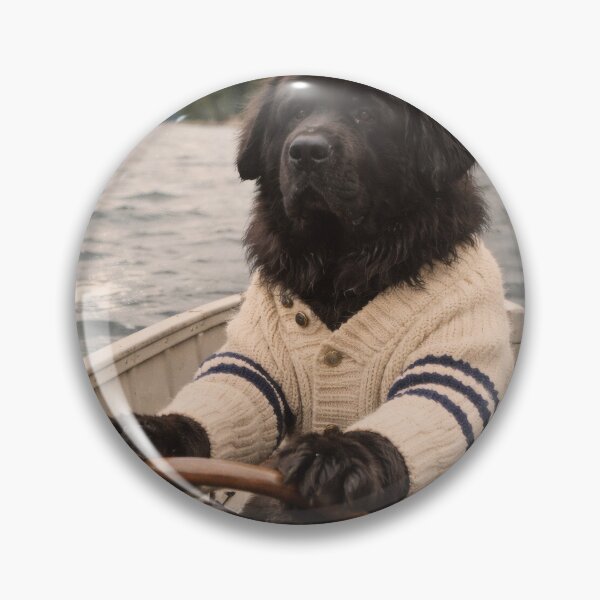 Item preview, Dog Riding a Boat Wall Art | Adventurous Doggy Sailing on the Water | Retro Photography Aesthetic Nostalgic Vintage Print designed and sold by PaintedPixels01.