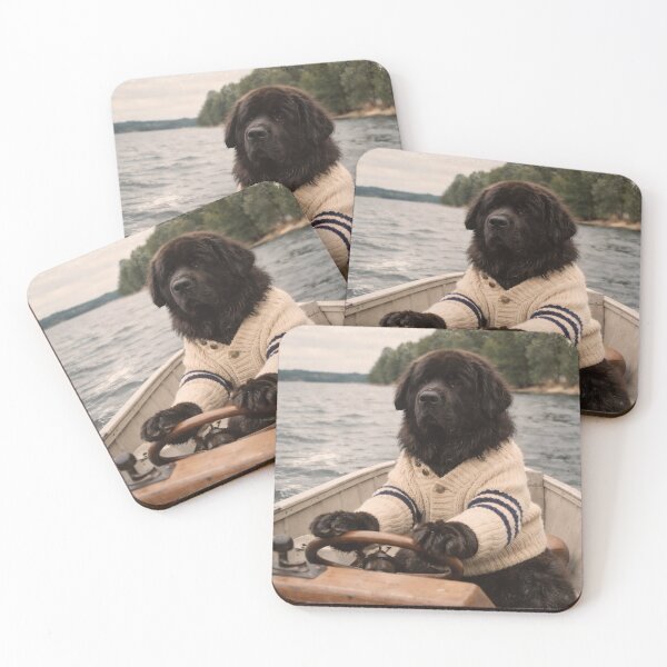 Item preview, Dog Riding a Boat Wall Art | Adventurous Doggy Sailing on the Water | Retro Photography Aesthetic Nostalgic Vintage Print designed and sold by PaintedPixels01.