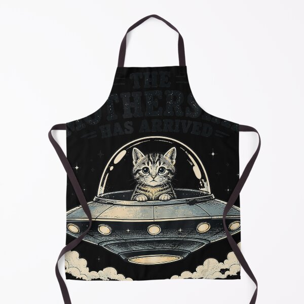Item preview, The Mothership Has Arrived Cat UFO Alien Space Feline Kitten designed and sold by CharlieConon.