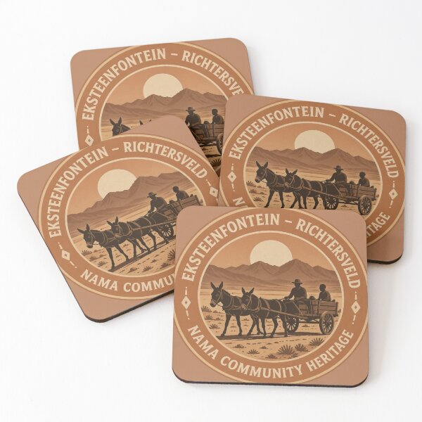 Item preview, Eksteenfontein Nama Heritage Sticker – Richtersveld Round Badge designed and sold by The Digital Compass.