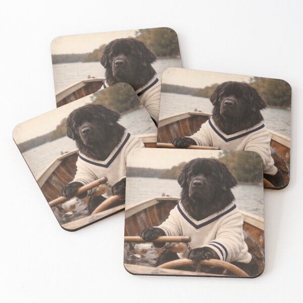 Item preview, Dog Riding a Boat Wall Art | Adventurous Doggy Sailing on the Water | Retro Photography Aesthetic Nostalgic Vintage Print designed and sold by PaintedPixels01.
