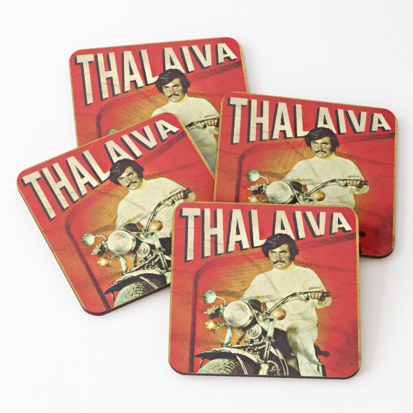 Item preview, Superstar Rajinikanth Vintage Bike Poster – Thalaiva Tamil Cinema Fan Art designed and sold by lexxclothing.