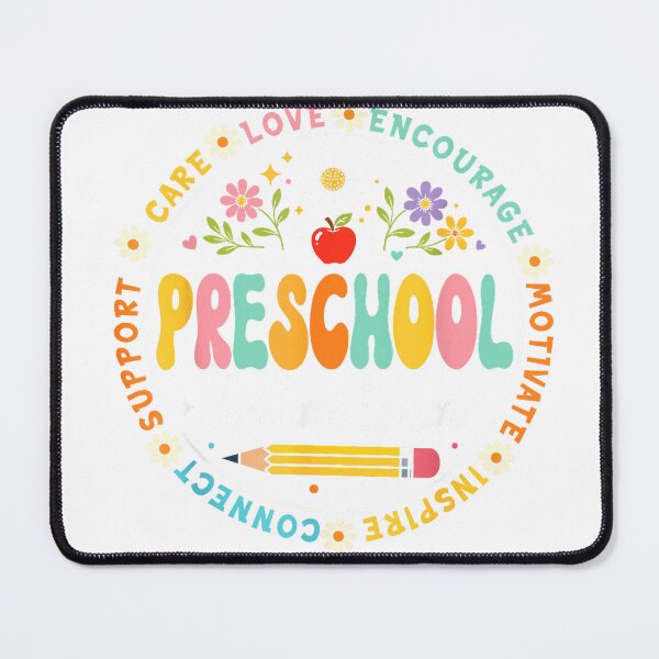 Item preview, Retro Groovy Preschool Teacher Team Back to School Womens T-Shirt designed and sold by gidget-gadget.