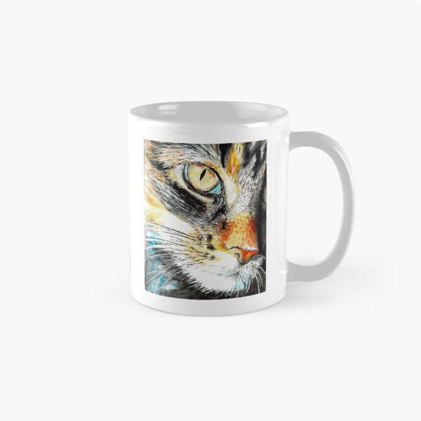 Item preview, Watercolor Calico Feline Eye Close Up designed and sold by Sapphirajorie.