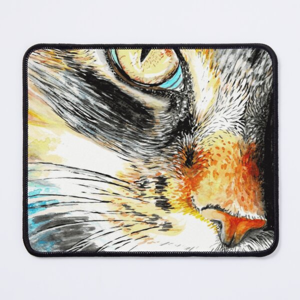 Item preview, Watercolor Calico Feline Eye Close Up designed and sold by Sapphirajorie.