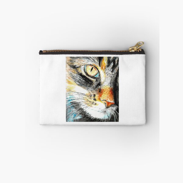 Item preview, Watercolor Calico Feline Eye Close Up designed and sold by Sapphirajorie.