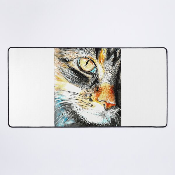 Item preview, Watercolor Calico Feline Eye Close Up designed and sold by Sapphirajorie.