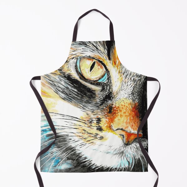 Item preview, Watercolor Calico Feline Eye Close Up designed and sold by Sapphirajorie.