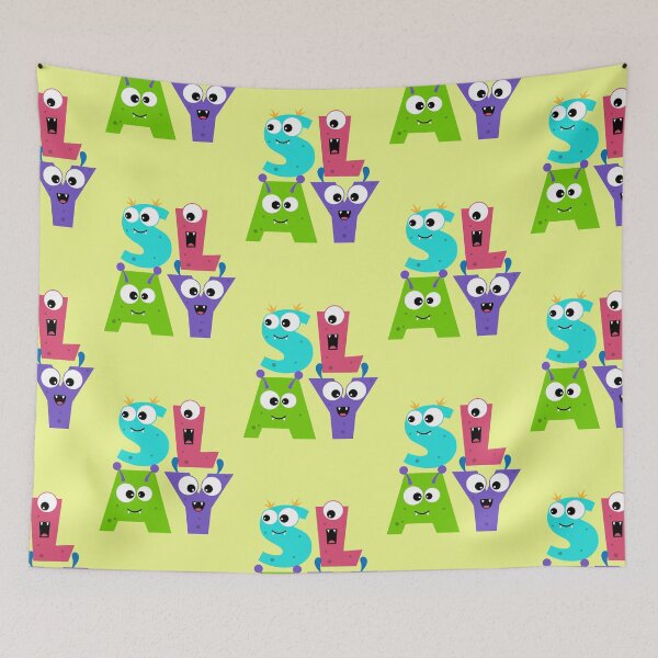 Item preview, Monster lettering SLAY Funny typography Colorful Humor designed and sold by Mauswohn.