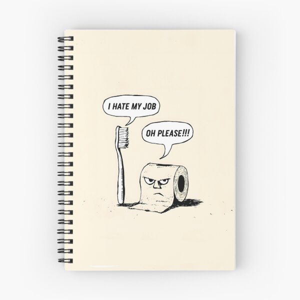 Item preview, Funny Bathroom Art – Toothbrush “I Hate My Job” & Toilet Paper “Oh Please” Design designed and sold by The People’s Punchline.