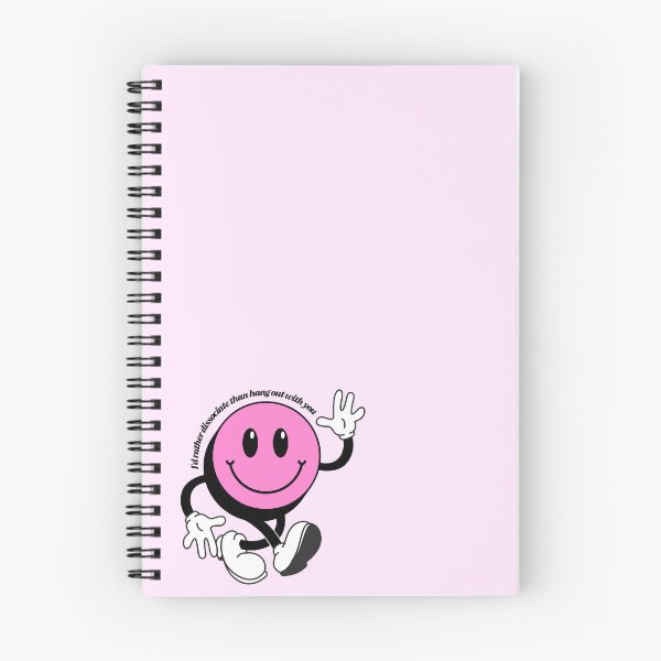 Item preview, Pink Smiley “I'd Rather Dissociate than Hang Out with You” designed and sold by midnitesnack.