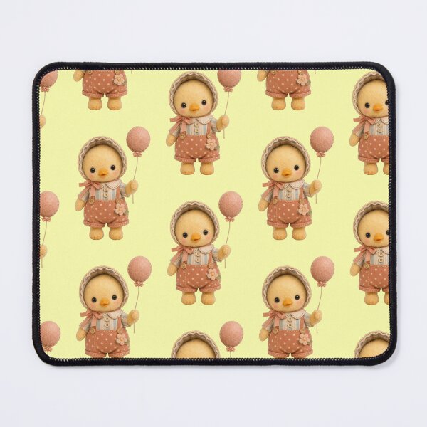 Item preview, Chick Balloon Cute Felt Doll Vintage Aesthetic designed and sold by Mauswohn.