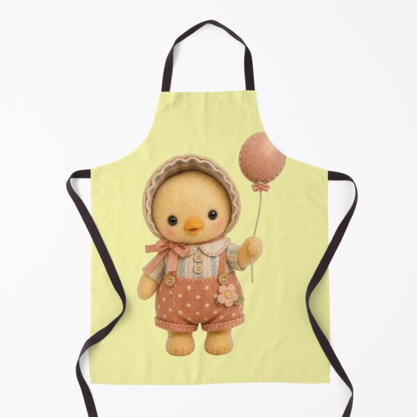 Item preview, Chick Balloon Cute Felt Doll Vintage Aesthetic designed and sold by Mauswohn.