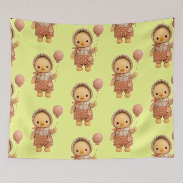Item preview, Chick Balloon Cute Felt Doll Vintage Aesthetic designed and sold by Mauswohn.