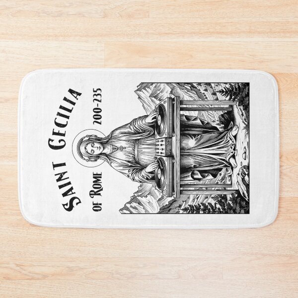 Item preview, DJ Music Patron Saint Cecilia Funny Mixing Vinyl Records designed and sold by GrandeDuc.