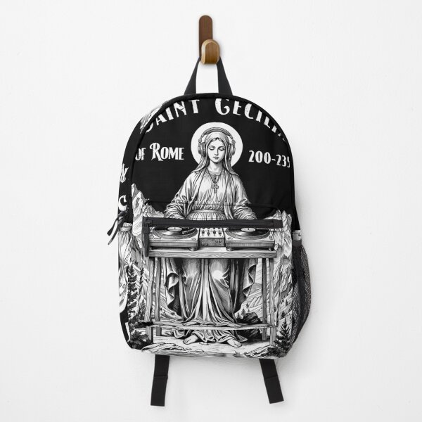 Item preview, DJ Music Patron Saint Cecilia Funny Mixing Vinyl Records designed and sold by GrandeDuc.