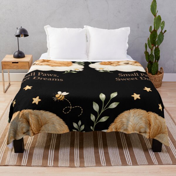 Item preview, Small Paws, Sweet Dreams – Cute Cavapoo Puppy & Honey Bee designed and sold by HoneytheCavapoo.