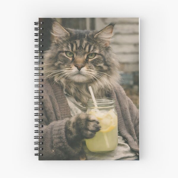 Item preview, Cat Drinking Lemonade Wall Art | Refreshing Feline Summer Portrait with a Glass of Lemonade | Retro Photography Aesthetic Vintage Print designed and sold by PaintedPixels01.