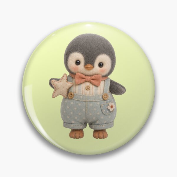 Item preview, Cute penguin with star overalls and bow tie designed and sold by Mauswohn.