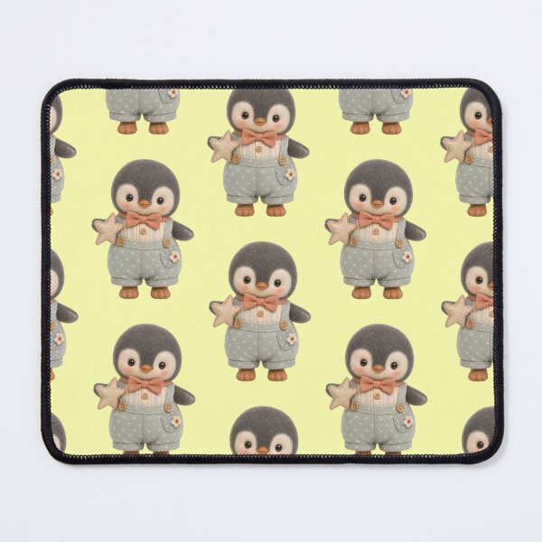 Item preview, Cute penguin with star overalls and bow tie designed and sold by Mauswohn.