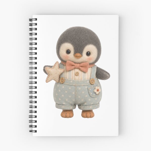 Item preview, Cute penguin with star overalls and bow tie designed and sold by Mauswohn.