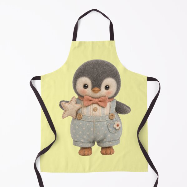 Item preview, Cute penguin with star overalls and bow tie designed and sold by Mauswohn.