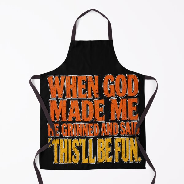 Item preview, When God Made Me He Grinned and Said Funny Sarcastic Saying Vintage designed and sold by CF_VintageDesign.