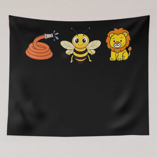 Item preview, Hose Bee Lion Kids Animals Nursery designed and sold by CharlieConon.