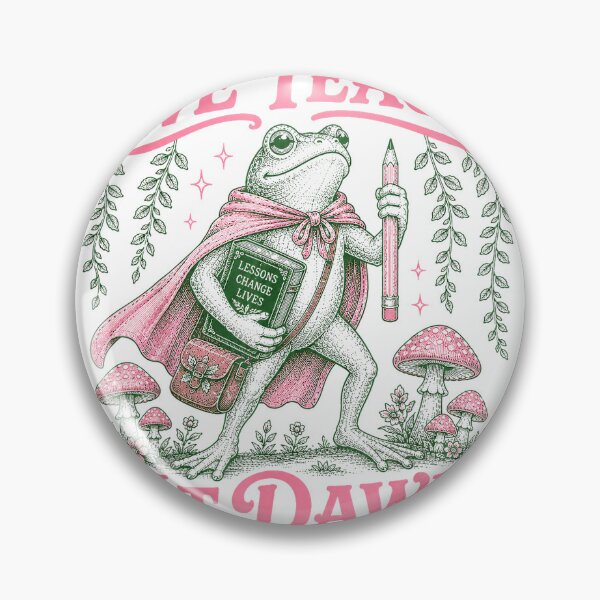 Item preview, We Teach at Dawn Funny Teacher Frog Back to School T-Shirt designed and sold by gidget-gadget.