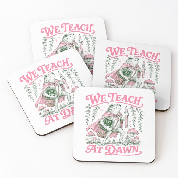 Item preview, We Teach at Dawn Funny Teacher Frog Back to School T-Shirt designed and sold by gidget-gadget.
