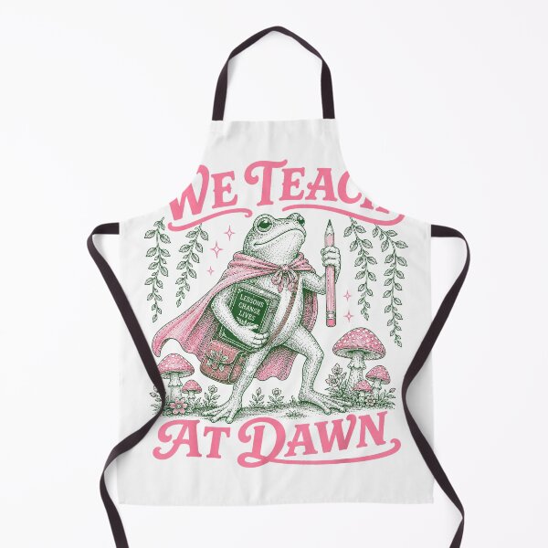 Item preview, We Teach at Dawn Funny Teacher Frog Back to School T-Shirt designed and sold by gidget-gadget.
