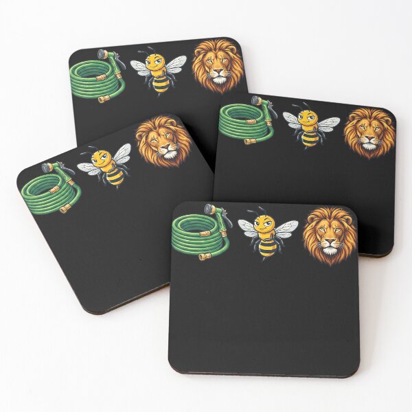 Item preview, Garden Hose Honey Bee Lion Head Animal Lover Gardener Wildlife Nature designed and sold by CharlieConon.