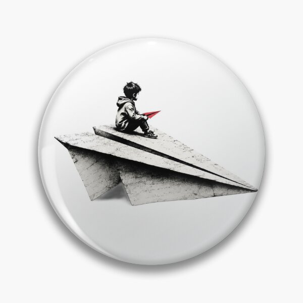 Item preview, The Little Pilot – Giant Paper Plane Street Art designed and sold by Cavalier-org.